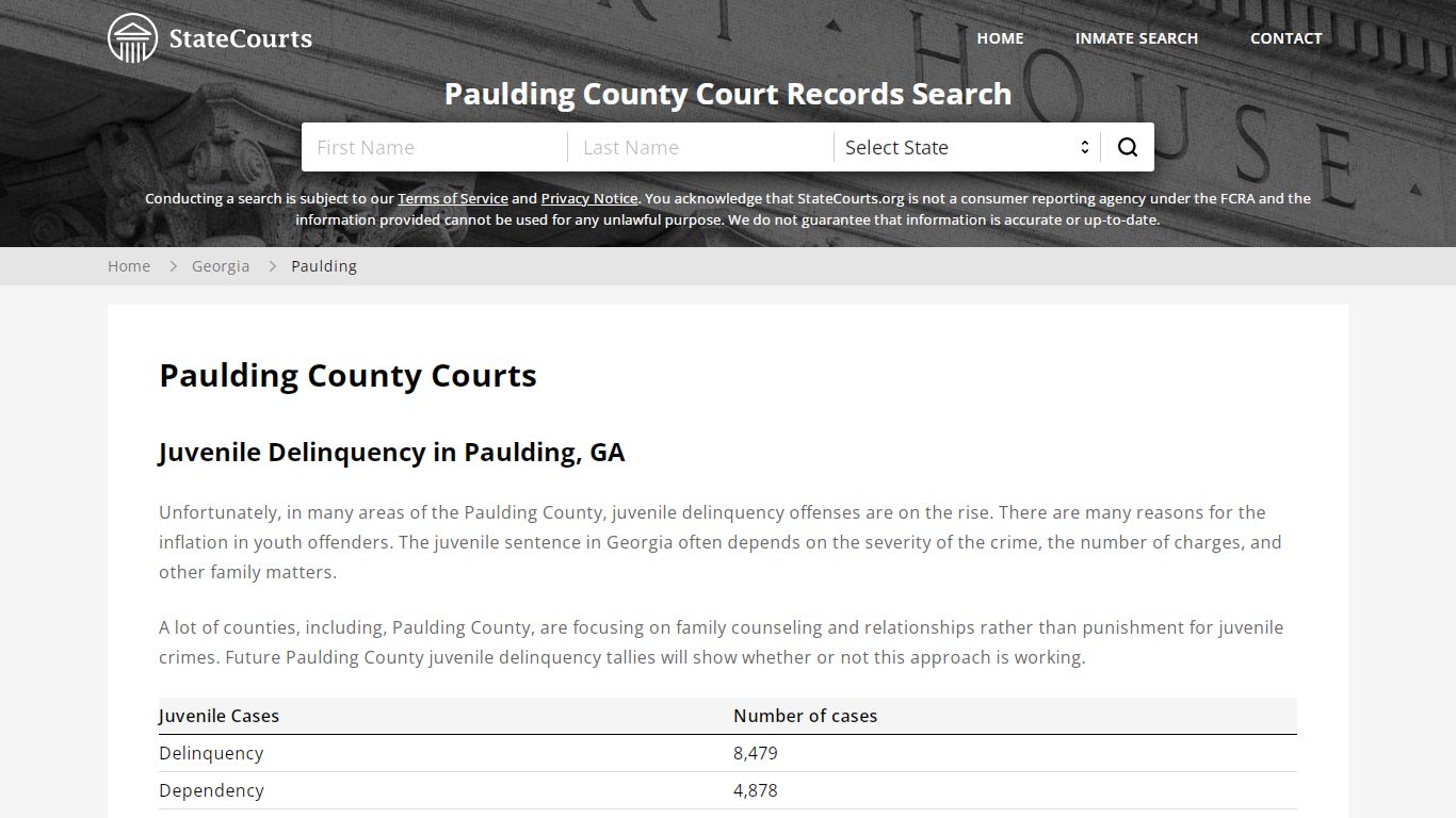 Paulding County, GA Courts - Records & Cases - StateCourts