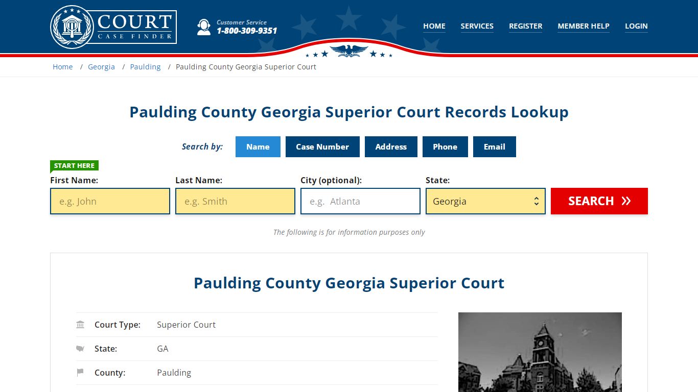 Paulding County Georgia Superior Court Records Lookup