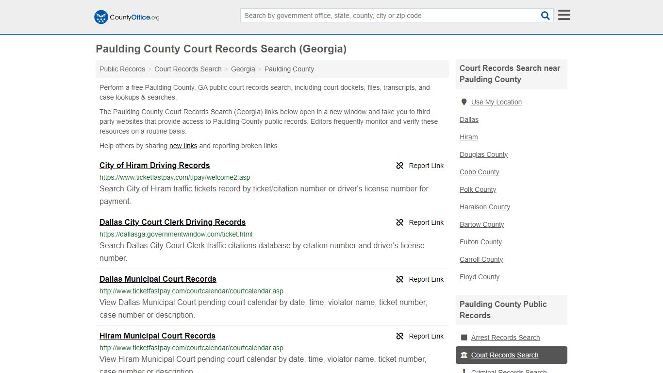 Court Records Search - Paulding County, GA (Adoptions, Criminal, Child ...